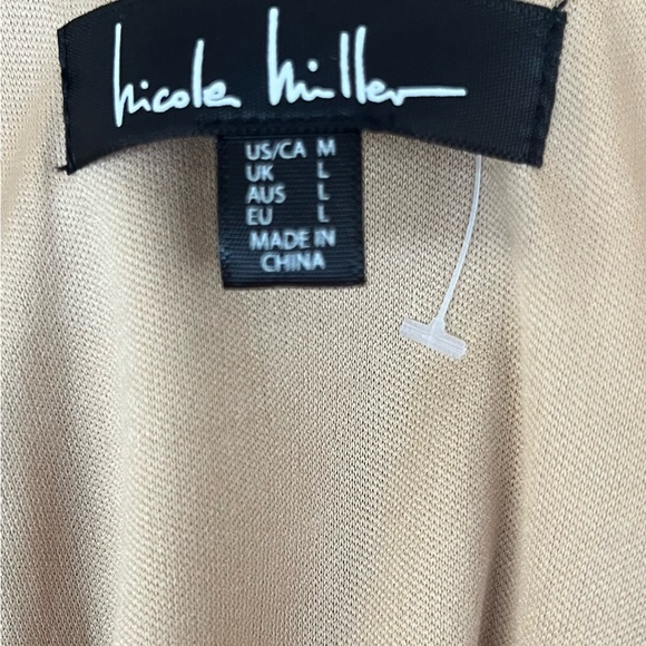 Nicole Miller Women’s Satin Spaghetti Strap Animal Print Maxi Size Medium - Picture 3 of 7